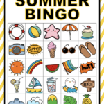 Free Printable Picture Bingo Cards (Summer Edition)   We Made This With Free Printable Bingo Game Cards