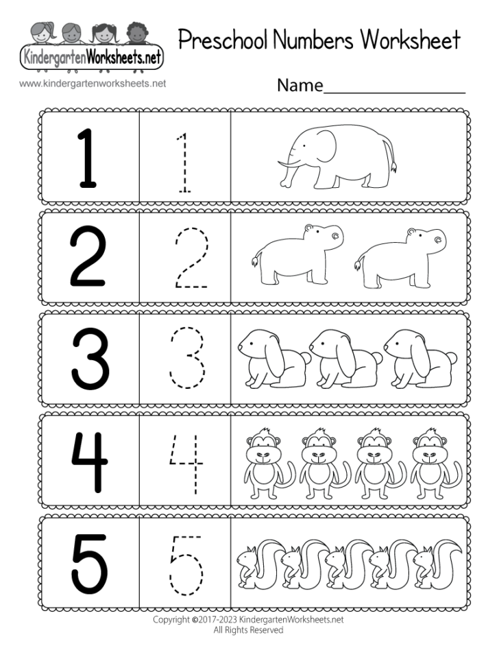 Free Printable Kindergarten Worksheets