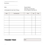 Free, Printable, Professional Invoice Templates To Customize | Canva For Invoice Template Printable Free