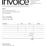 Free, Printable, Professional Invoice Templates To Customize | Canva In Printable Invoices For Free