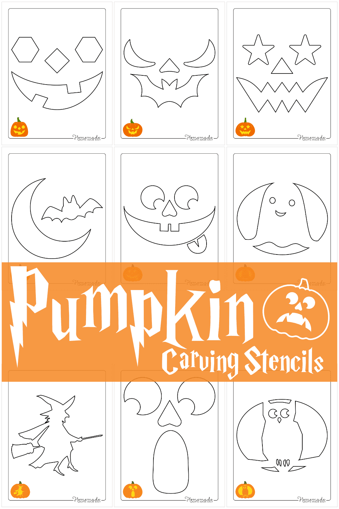 Free Printable Pumpkin Carving Stencils &amp;amp; Templates For Halloween for Pumpkin Carving Stencils Free Printables