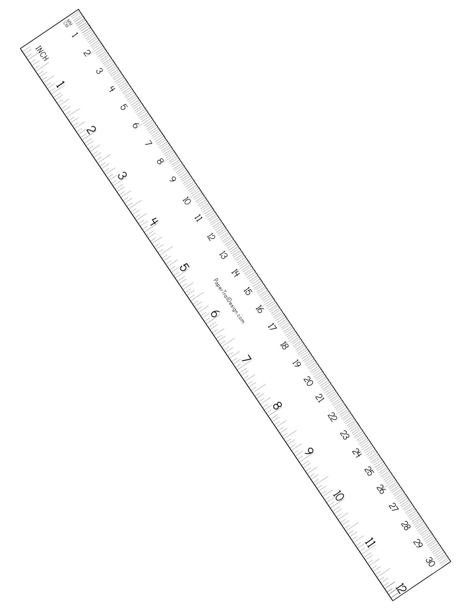 Free Printable Ruler {Inches And Cm} | Paper Trail Design with Ruler in Cm Printable