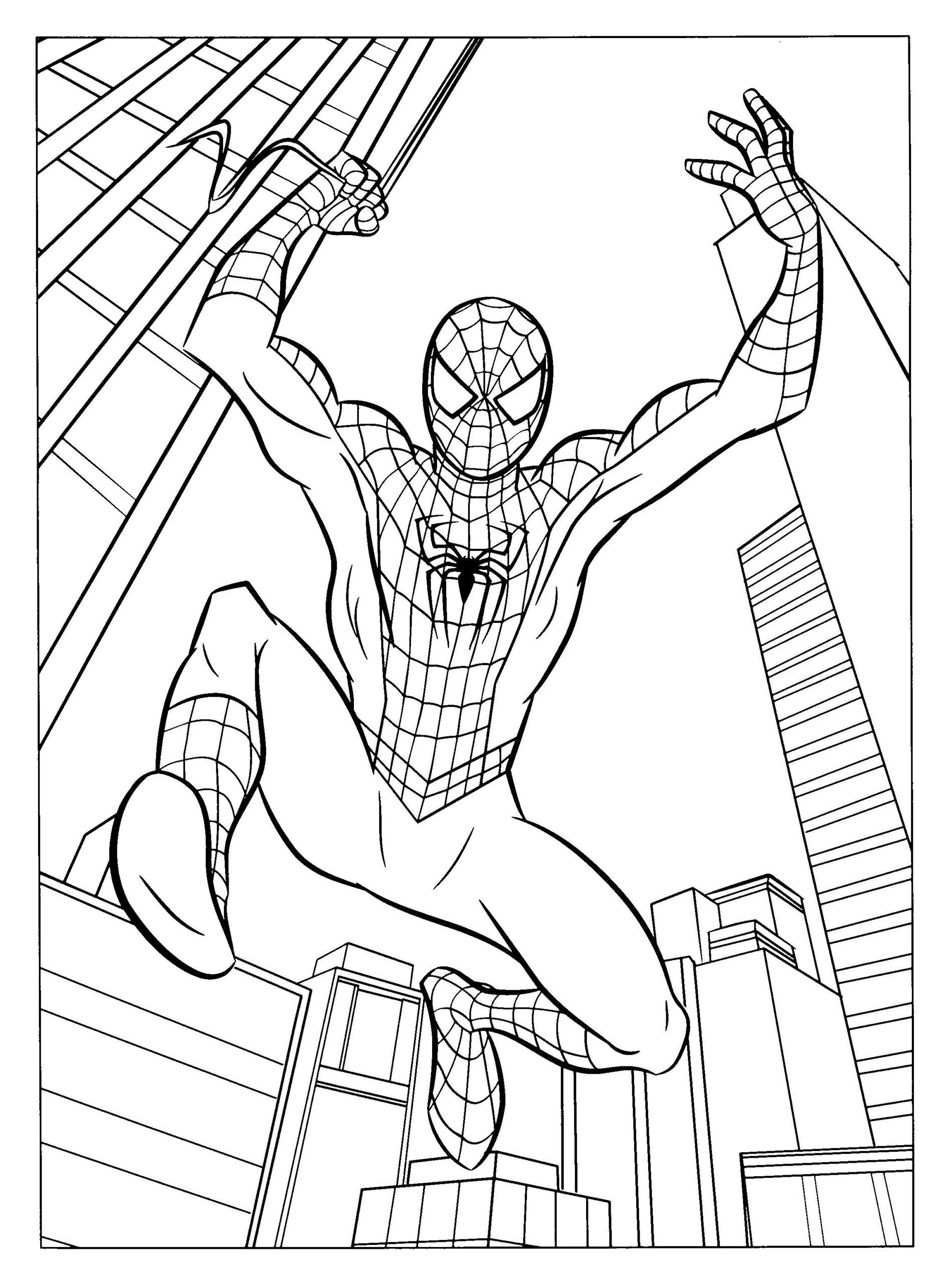 Free Printable Spiderman Coloring Pages For Kids intended for Free Printable Spiderman Colouring Pages