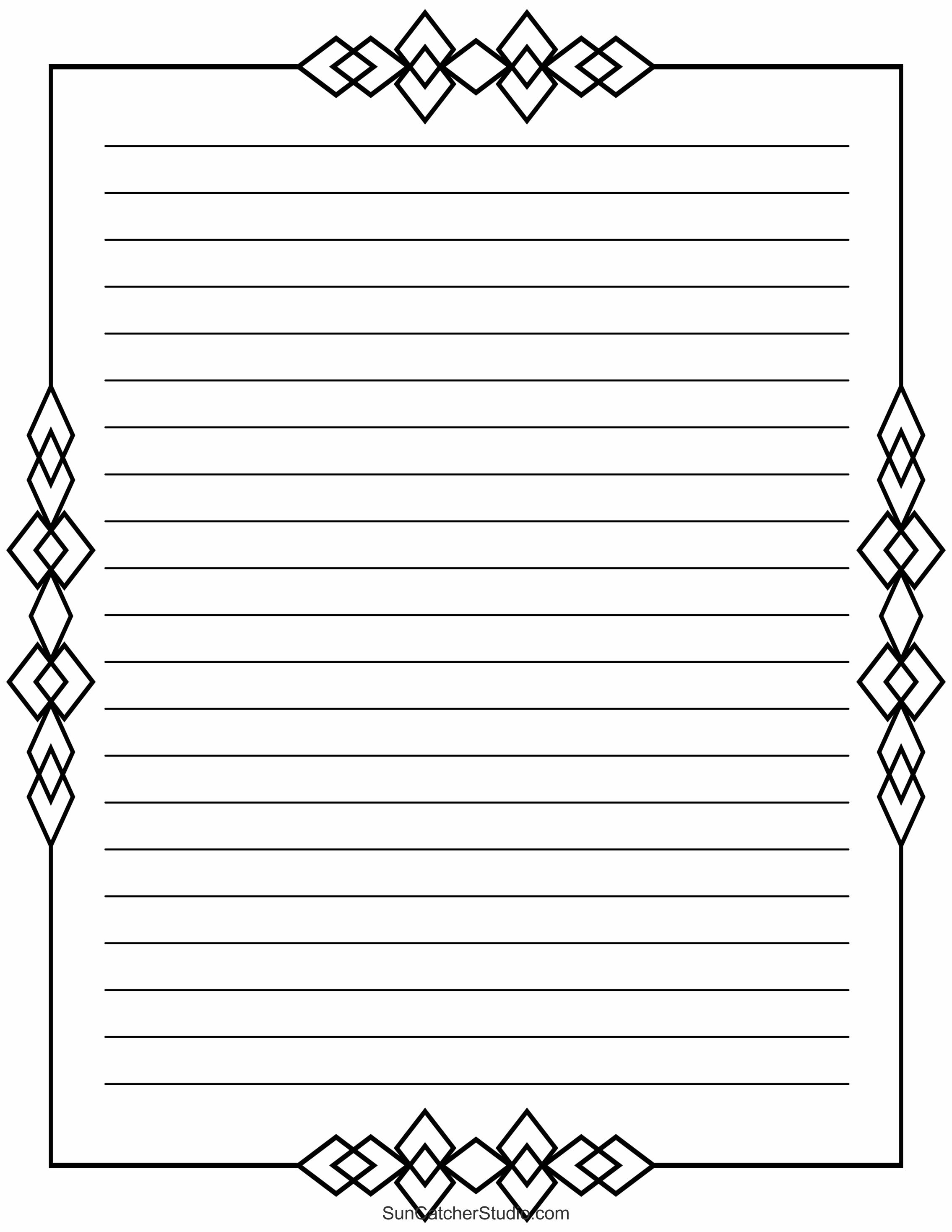 Free Printable Stationery And Lined Letter Writing Paper – Diy pertaining to Lined Sheets of Paper Printable