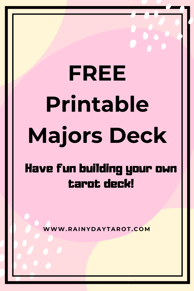 Free Printable Tarot Deck (Majors Only) - Rainy Day Tarot in Free Tarot Printables Scrapbookingd Free