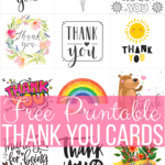 Free Printable Thank You Cards In Thank You Card Printable