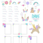 Free Printable Unicorn Stickers For Your Bullet Journal ⋆ The Throughout Little Cute Stickers Printable Free Printable