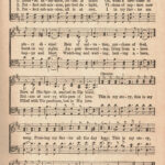 Free Printable Vintage Hymns Sheet Music • Rose Clearfield For Free Printable Music Sheets