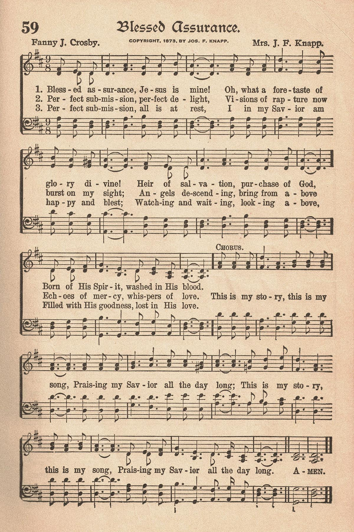 Free Printable Vintage Hymns Sheet Music • Rose Clearfield for Free Printable Music Sheets