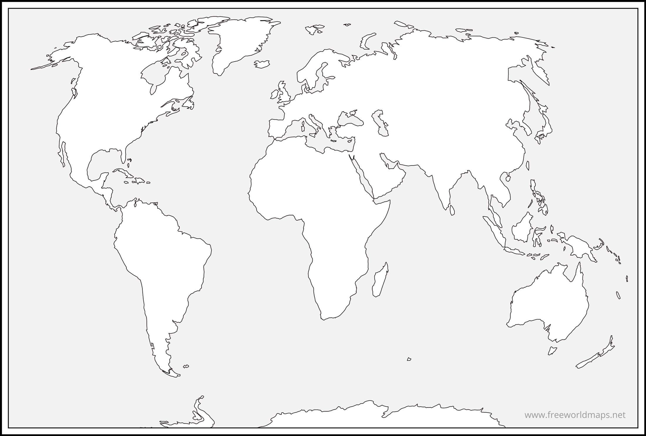 Free Printable World Maps for Free Printable World Atlas