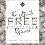 Free Printables • Free Wall Art Roundups • Little Gold Pixel Pertaining To Free Printable Wall Art