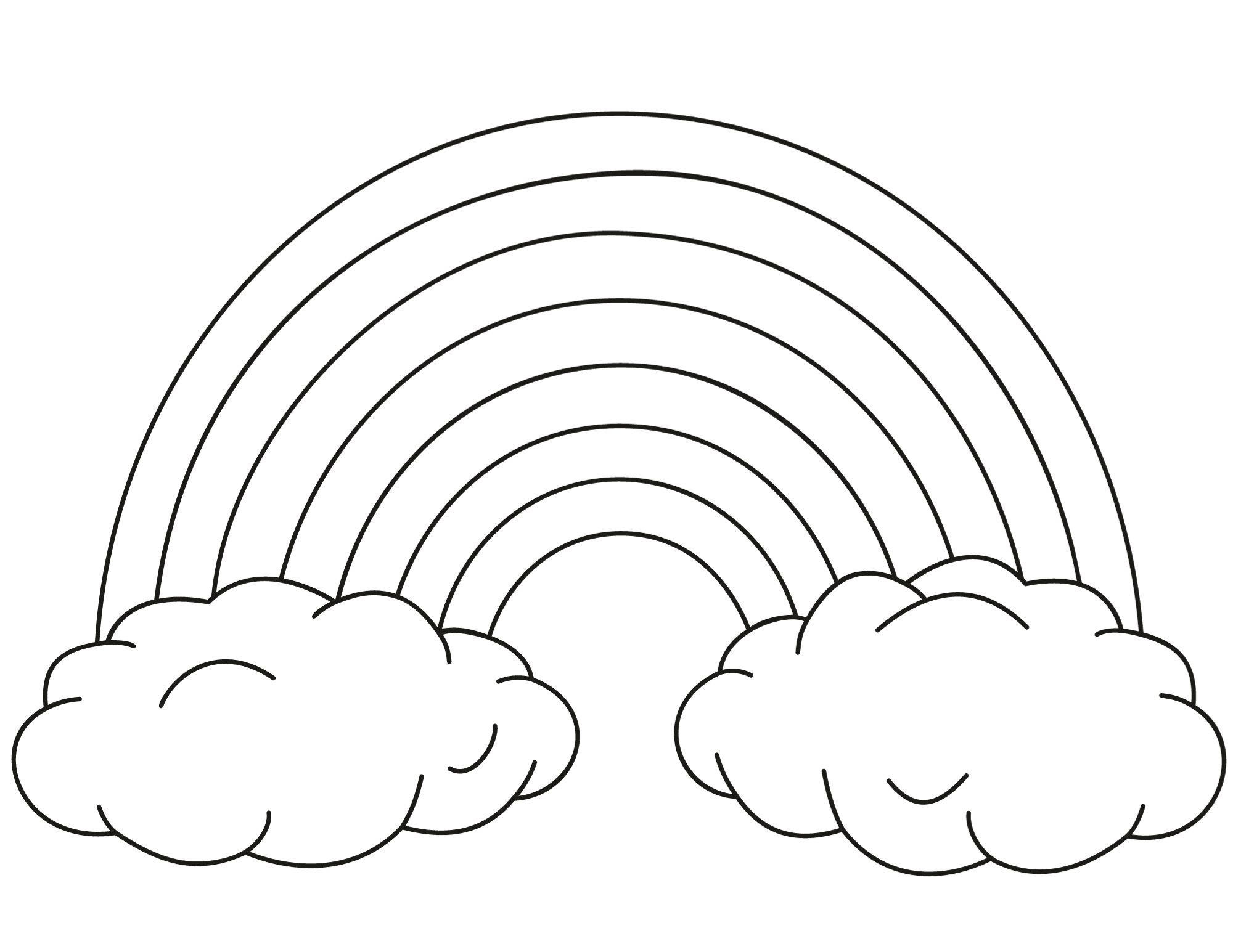 Free Rainbow Coloring Pages To Print - Crafty Morning in Printable Colouring Pages Of Rainbows