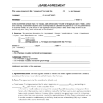 Free Rental & Lease Agreement Templates | Pdf & Word With Printable Lease Agreement Template