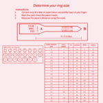 Free Ring Size Chart Templates & Examples   Edit Online & Download Throughout Free Printable Women'S Ring Sizer