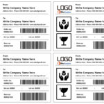 Free Shipping Label Templates   Office Templates With Regard To Printable Parcel Asset Tag Applications