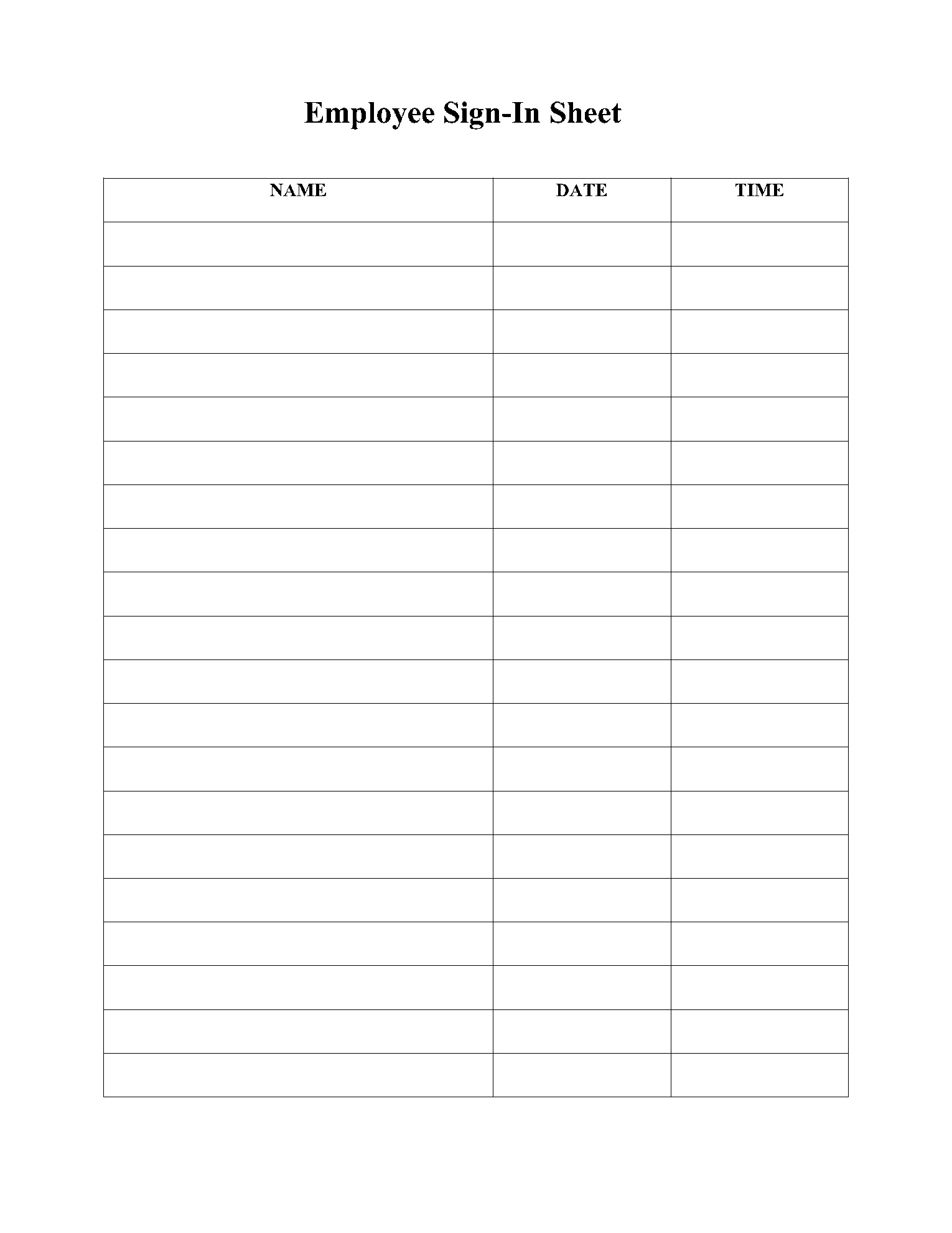 Free Sign In/Up Sheet Templates | Pdf | Cocosign intended for Printable Sign in Sheet