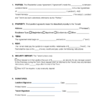 Free Simple (1 Page) Lease Agreement Template | Pdf | Word Inside Free Printable Basic Rental Agreement Fillable