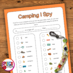 Free Summer I Spy Speech Therapy Worksheets   Speechzella With Regard To Summer Speech Therapy Printable Activity