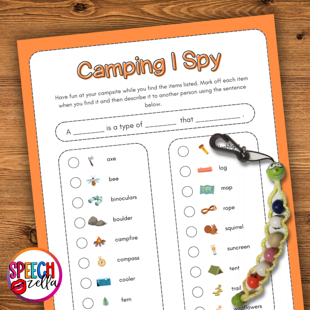 Free Summer I Spy Speech Therapy Worksheets - Speechzella with regard to Summer Speech Therapy Printable Activity