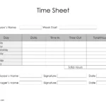 Free Timesheet Template Printables | Instant Download Throughout Free Printable Time Sheets