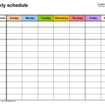 Free Weekly Schedules For Pdf   24 Templates In Weekly Schedule Template Printable