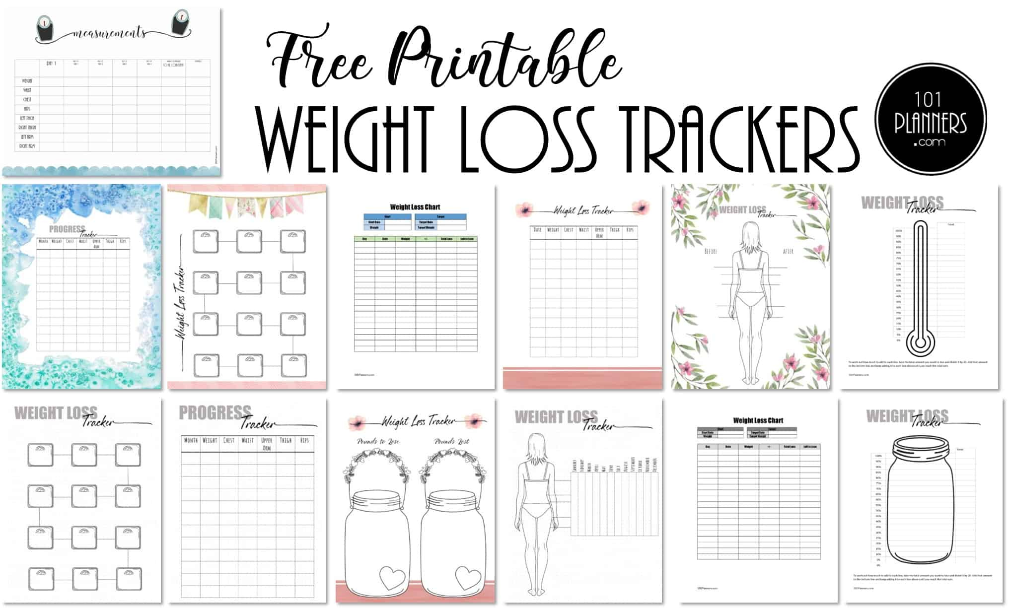 Free Weight Loss Tracker Printable | Customize Before You Print intended for Weight Loss Tracker Printable