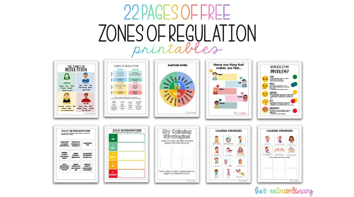 Free Zones Of Regulation Printables regarding Zones of Regulation Printables