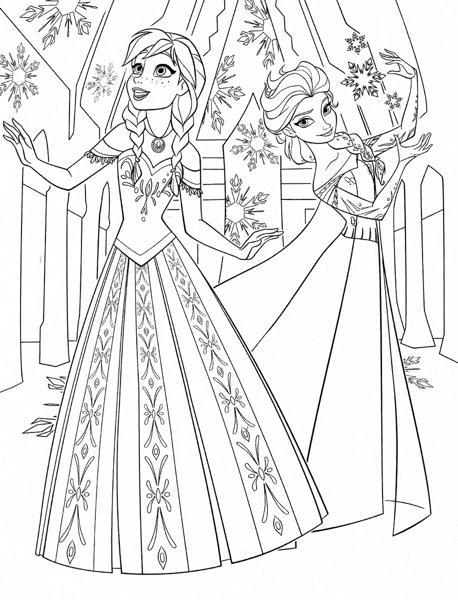 Frozen To Print For Free - Frozen Coloring Pages For Kids in Frozen Printable Coloring Sheets