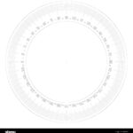 Full 360 Degrees Protractor Measuring Instrument Stock Vector Throughout Protractor For Demo Printable