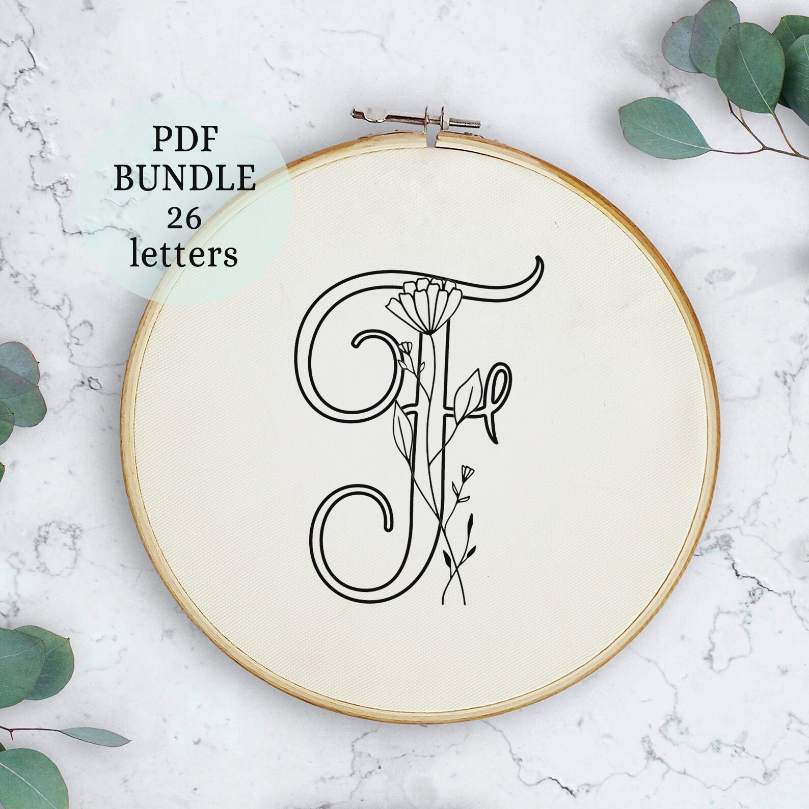 Full Alphabet Embroidery Patterns, Hand Embroidery Patterns in Stensil For Embroidery For Towels Printable With Alphabet