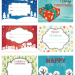 Fun And Colorful Christmas Labels   Free Printables Inside Christmas Tags Free Printable