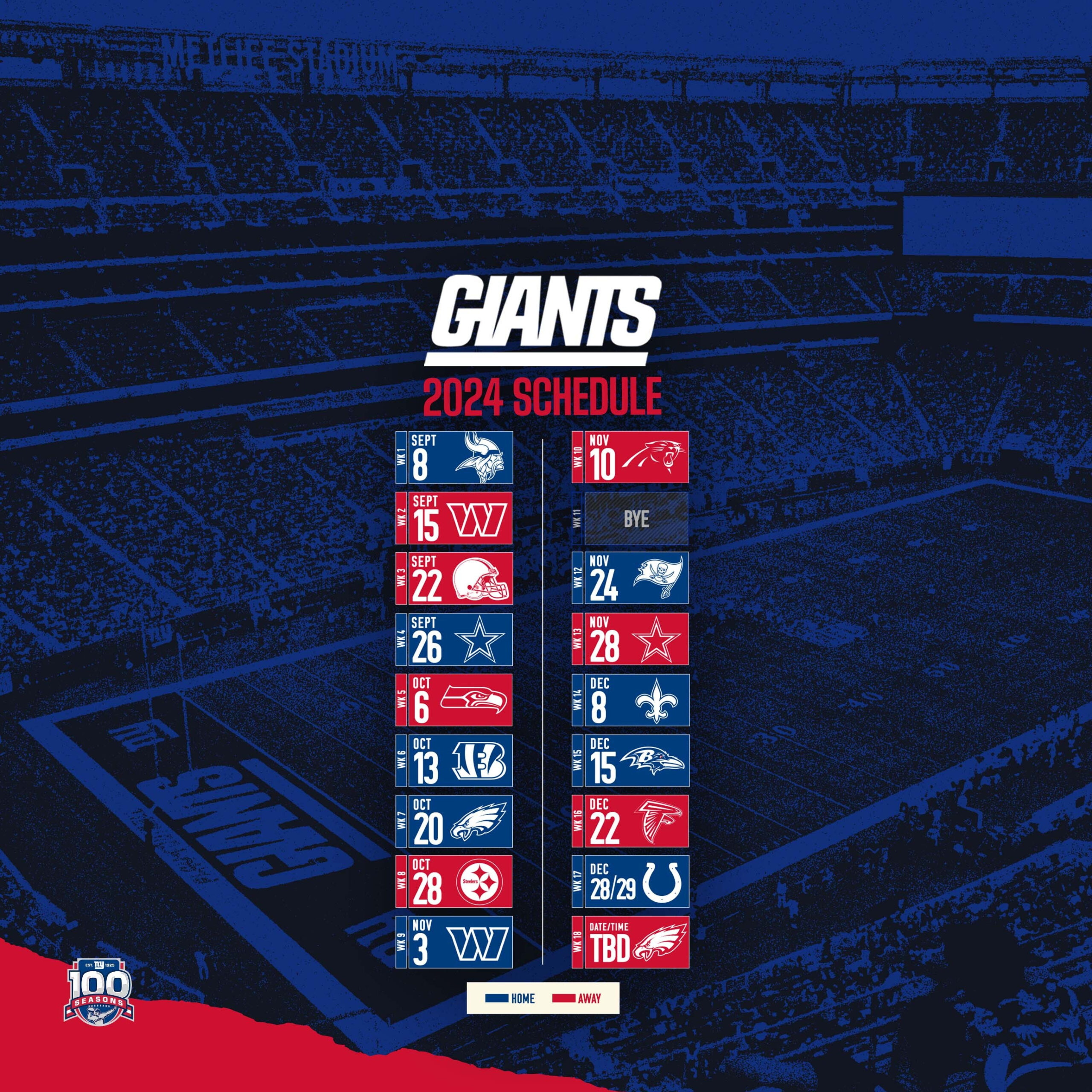 Giants Schedule | New York Giants – Giants for Ny Giants Schedule 2024 Printable