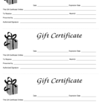 Gift Certificate Template   Fill Online, Printable, Fillable For Gift Certificates Free Printable