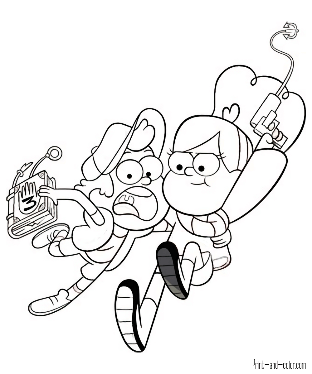 Gravity Falls Coloring Pages | Print And Color intended for Printable Dipper And Mable