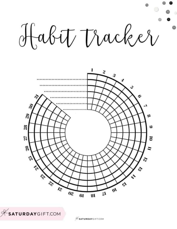 Habit Tracker Free Printable