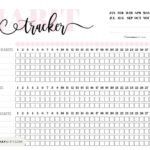 Habit Tracker Printable   43 Cute & Free Printable Habit Trackers For Habit Tracker Printable Free