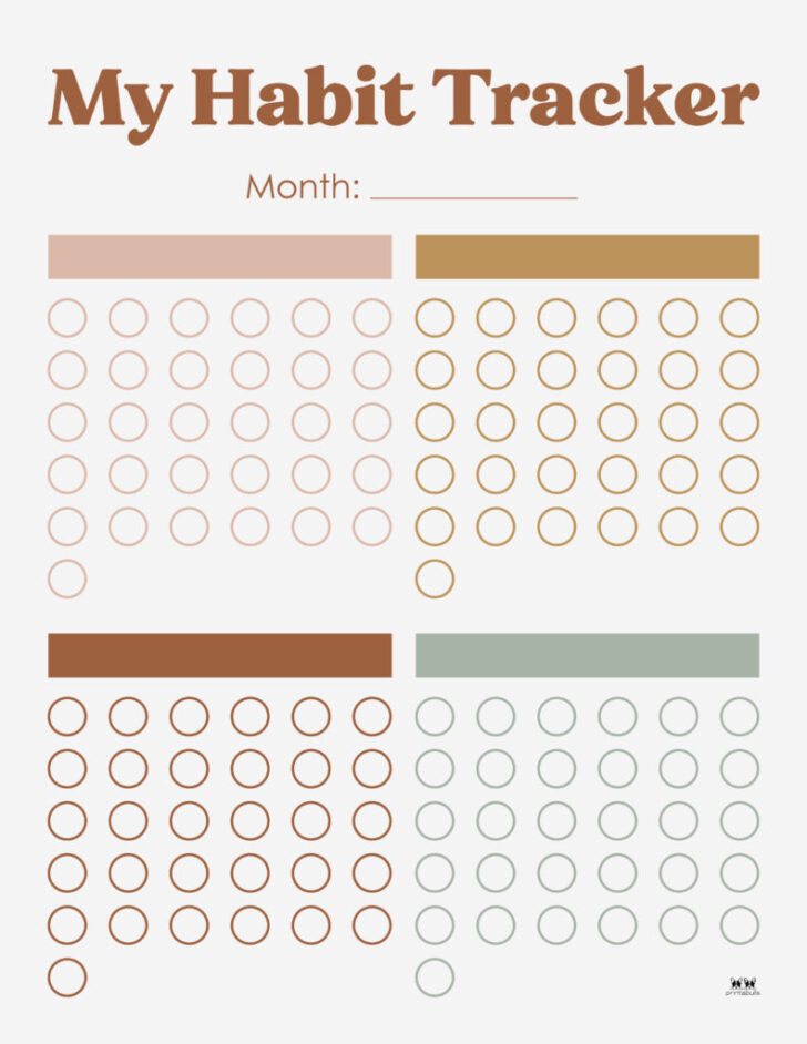 Free Printable Habit Tracker