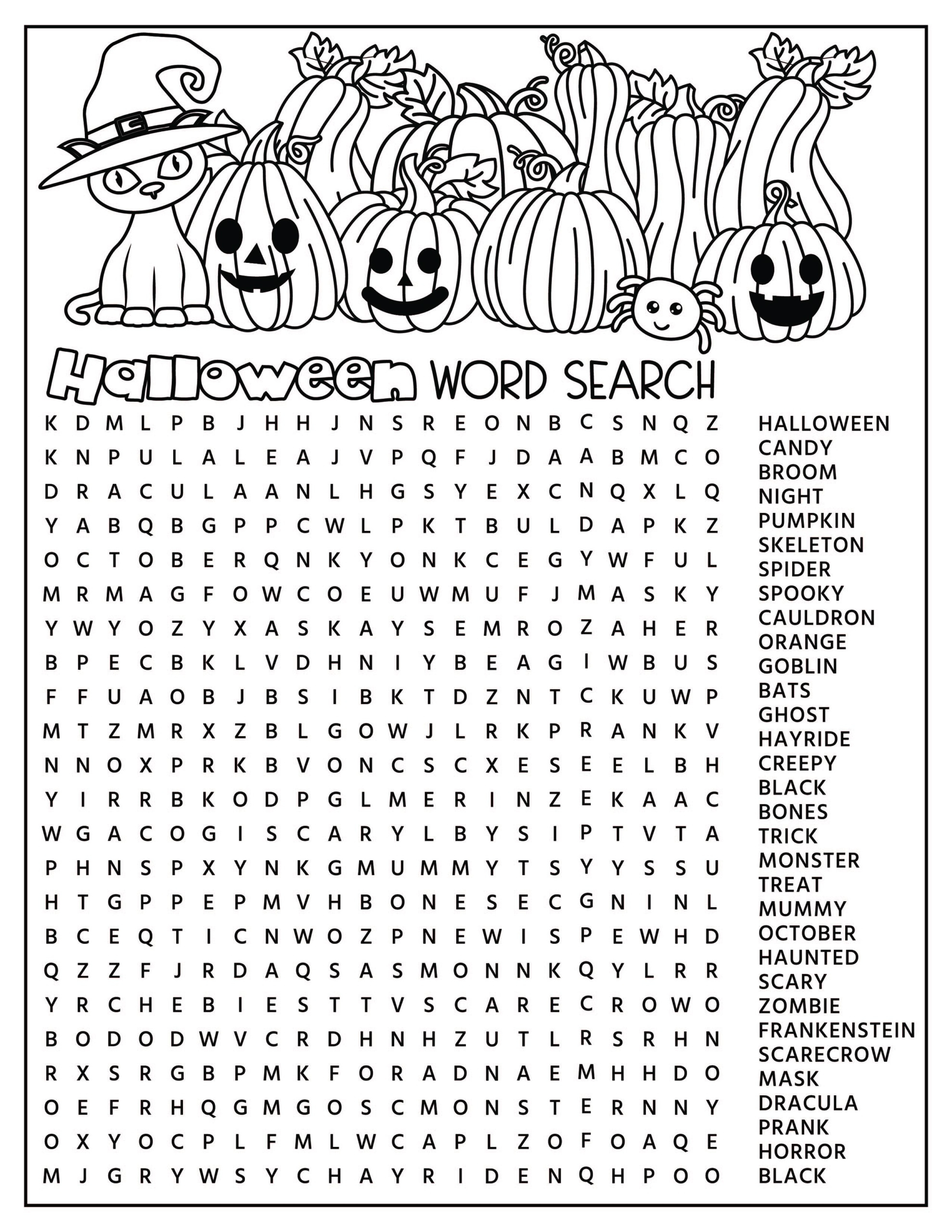 Halloween Activity Pages - Free Printables! - Kids Activity Zone regarding Printable Halloween Activity Sheets