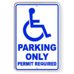 Handicapped Parking Only Permit Required – Etsy throughout Printable Handicap Parking Permit