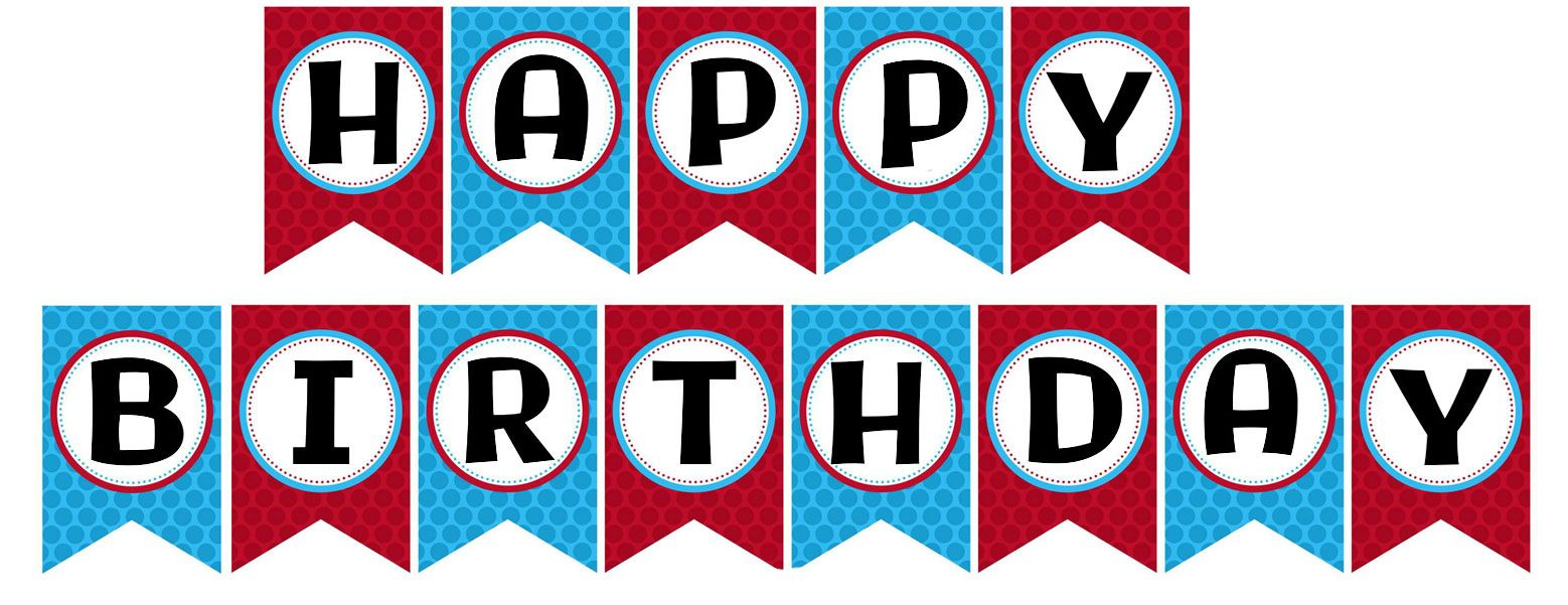 Happy Birthday Banner - 10 Free Pdf Printables | Printablee in Happy Birthday Printable Banner