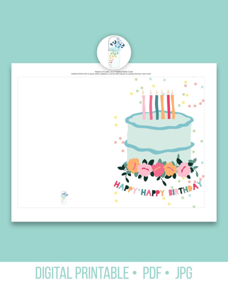 Happy Birthday Printable Cards