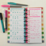 Happy Planner Classic Skinny Weekly Spread (Graph Versus Dot Grid in Bullet Printable Paper Half Sheret