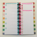 Happy Planner Classic Skinny Weekly Spread (Graph Versus Dot Grid In Bullet Printable Paper Half Sheret