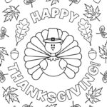 Happy Thanksgiving Coloring Pages   20 Free Printables | Printabulls Inside Printable Coloring Sheets For Thanksgiving Free