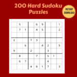 Hard Sudoku Puzzles Printable, 200 Printable Puzzles, Instant Within Sudoku Puzzles Printable Free