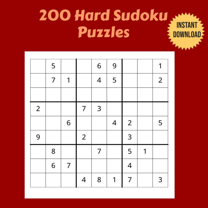 Sudoku Puzzles Printable Free