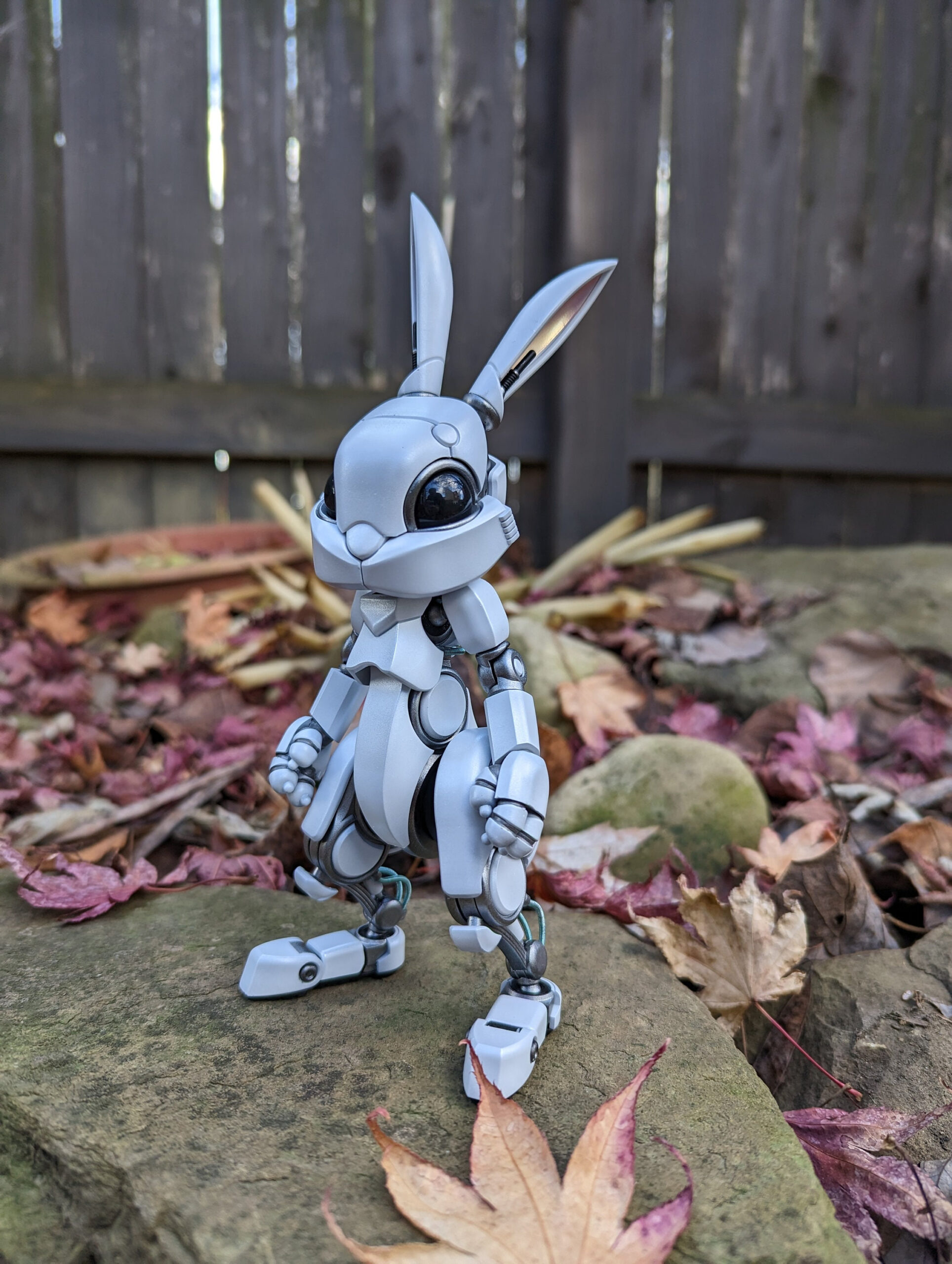 Harold The Rabbit Robot 3D Printable Action Figure Model Kit Files regarding 3D Printable Posable Bunny Robot Figure