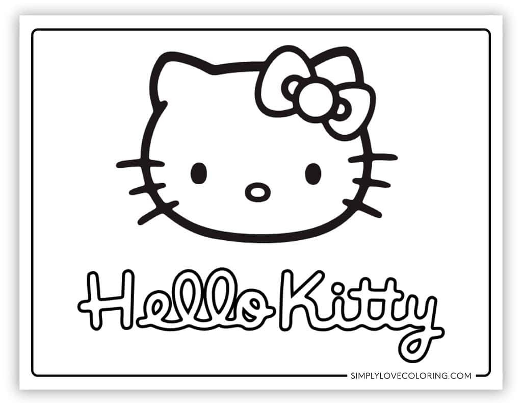 Hello Kitty Coloring Pages (Free Pdf Printables) - Simply Love with Printable Coloring Hello Kitty