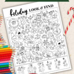 Holiday Look + Find | Find The Hidden Christmas Objects Printable With Printable Search And Find Pictures