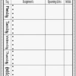 Homework Logs Regarding Free Printable Homework Sheets